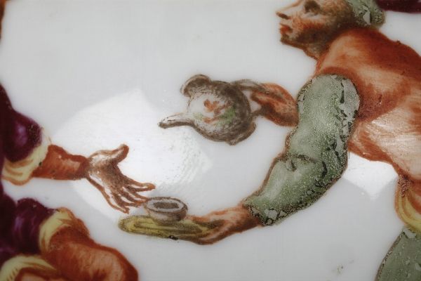 Teiera<BR>Venezia, Manifattura Vezzi, 1725 circa<BR>  - Asta Maioliche, Porcellane e Figure Venete di un Collezionista Veneziano - Associazione Nazionale - Case d'Asta italiane