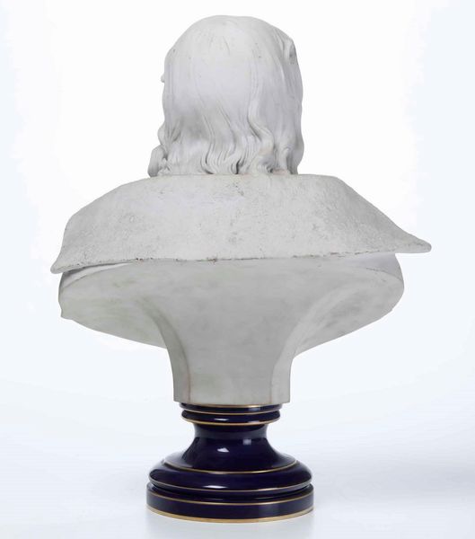 Busto del Generale Hoche<BR>S�vres, 1887-1899<BR>  - Asta Maioliche, Porcellane e Figure Venete di un Collezionista Veneziano - Associazione Nazionale - Case d'Asta italiane