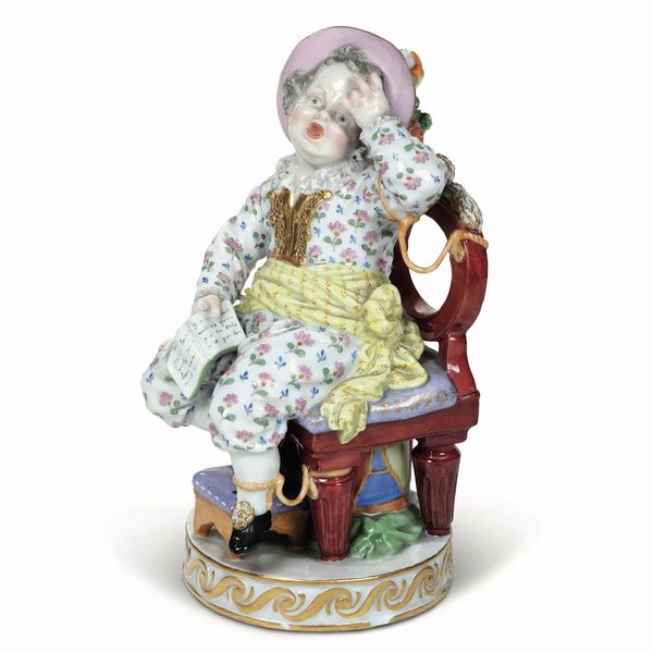 Figurina<BR>Meissen, 1860-1900  - Asta Maioliche, Porcellane e Figure Venete di un Collezionista Veneziano - Associazione Nazionale - Case d'Asta italiane