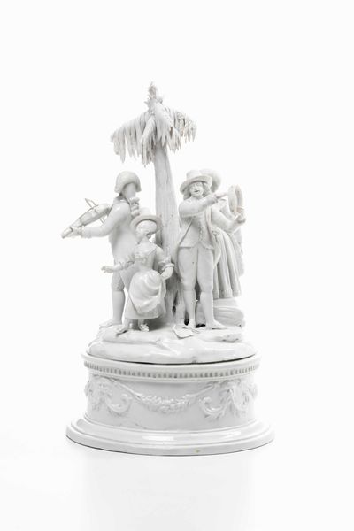 Grande gruppo<BR>Nove, Manifattura Antonibon, gestione Parolin, 1781-1802<BR><BR>  - Asta Maioliche, Porcellane e Figure Venete di un Collezionista Veneziano - Associazione Nazionale - Case d'Asta italiane