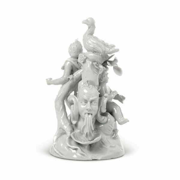 Piccolo gruppo<BR>Venezia, Manifattura Cozzi, verso il 1780<BR>  - Asta Maioliche, Porcellane e Figure Venete di un Collezionista Veneziano - Associazione Nazionale - Case d'Asta italiane