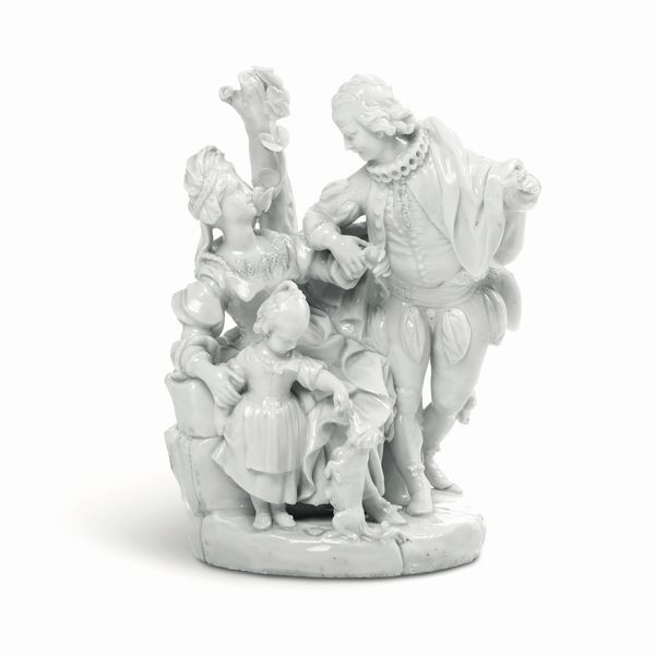 Gruppo <BR>Venezia, Manifattura Cozzi, 1780 circa<BR><BR>  - Asta Maioliche, Porcellane e Figure Venete di un Collezionista Veneziano - Associazione Nazionale - Case d'Asta italiane