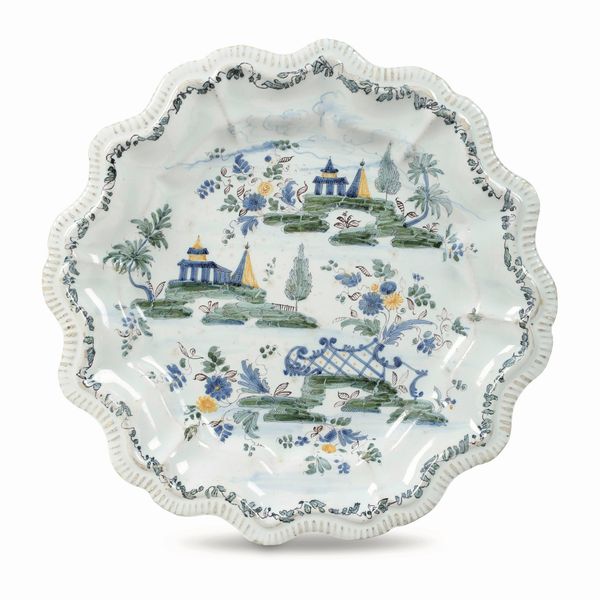 Piatto<BR>Nove, Manifattura Antonibon, 1760-1780<BR>  - Asta Maioliche, Porcellane e Figure Venete di un Collezionista Veneziano - Associazione Nazionale - Case d'Asta italiane