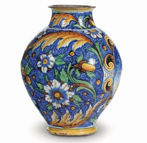 Boccia<BR>Venezia, bottega di mastro Domenego, seconda met� del XVI secolo<BR>  - Asta Maioliche, Porcellane e Figure Venete di un Collezionista Veneziano - Associazione Nazionale - Case d'Asta italiane