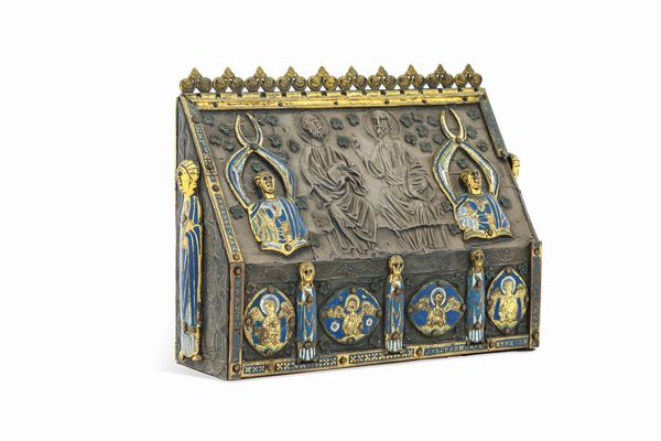 Cofanetto reliquiario. Arte limosina del XIII-XIX secolo  - Asta Scultura e Oggetti d'Arte - Associazione Nazionale - Case d'Asta italiane