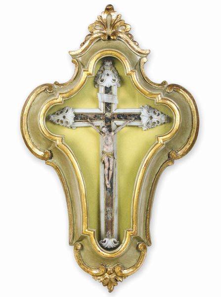 Crocifissione. Arte barocca siciliana del XVIII secolo  - Asta Scultura e Oggetti d'Arte - Associazione Nazionale - Case d'Asta italiane