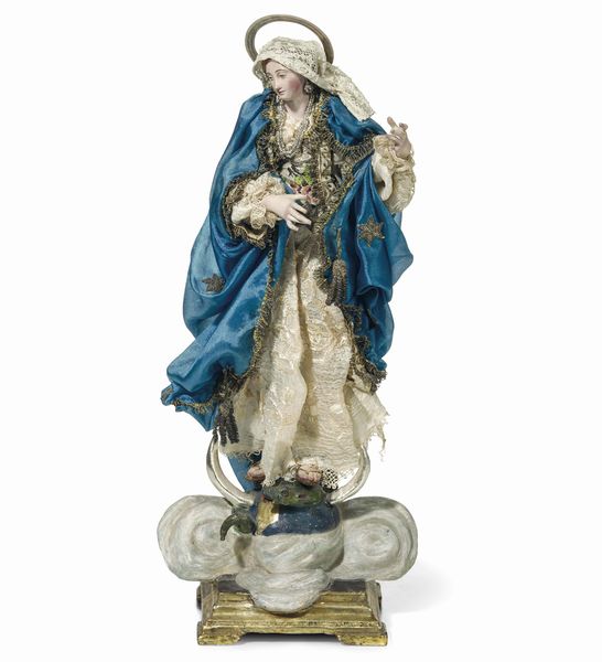 Immacolata. Scultore genovese del XVIII secolo  - Asta Scultura e Oggetti d'Arte - Associazione Nazionale - Case d'Asta italiane