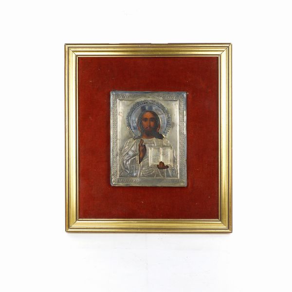 Cristo Pantocratore, icona  - Asta Smart Auction: arredo, dipinti, sculture, argenti e altro a prezzi vantaggiosi - Associazione Nazionale - Case d'Asta italiane