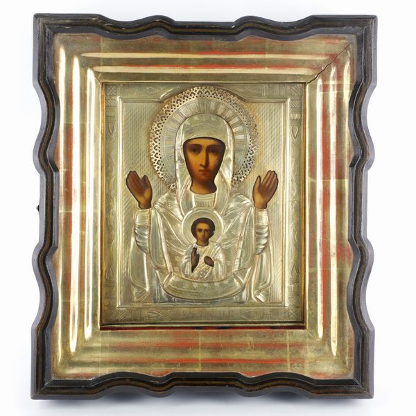 Madonna con Bambino, icona  - Asta Smart Auction: arredo, dipinti, sculture, argenti e altro a prezzi vantaggiosi - Associazione Nazionale - Case d'Asta italiane