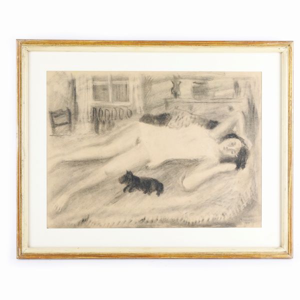 Gabriele Mucchi : Interno con figura  - Asta Smart Auction: arredo, dipinti, sculture, argenti e altro a prezzi vantaggiosi - Associazione Nazionale - Case d'Asta italiane