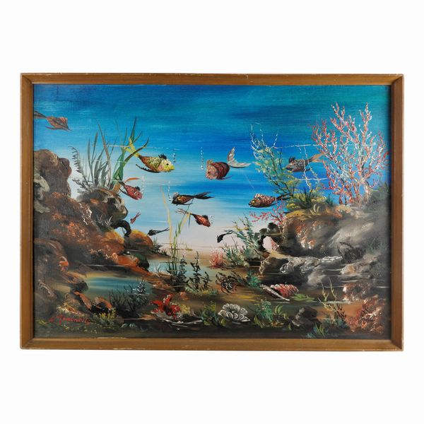 Paesaggio marino  - Asta Smart Auction: arredo, dipinti, sculture, argenti e altro a prezzi vantaggiosi - Associazione Nazionale - Case d'Asta italiane