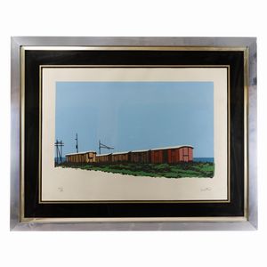 Enotrio Pugliese - Il treno, multiplo su carta