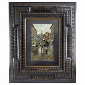 Giuseppe Solenghi - Lotto di 2 scorci di Milano