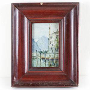 Lotto di 3 acquarelli su carta  - Asta Smart Auction: arredo, dipinti, sculture, argenti e altro a prezzi vantaggiosi - Associazione Nazionale - Case d'Asta italiane