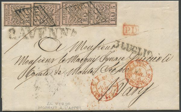 Pontificio - Storia Postale  - Asta Filatelia e Storia Postale - Associazione Nazionale - Case d'Asta italiane