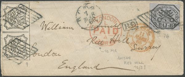 Pontificio - Storia Postale  - Asta Filatelia e Storia Postale - Associazione Nazionale - Case d'Asta italiane