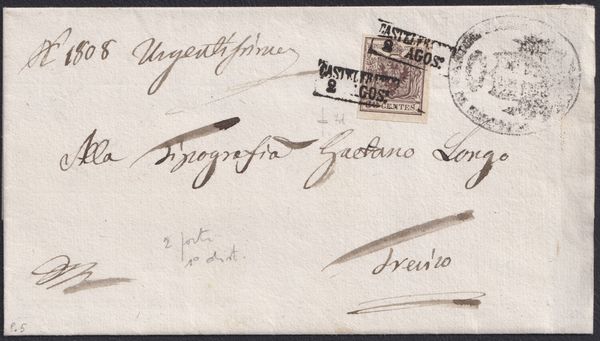 Lombardo Veneto - Storia Postale  - Asta Filatelia e Storia Postale - Associazione Nazionale - Case d'Asta italiane