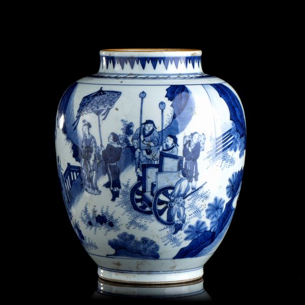 GIARA IN PORCELLANA 'BIANCO E BLU'  - Asta Arte asiatica e tribale  - Associazione Nazionale - Case d'Asta italiane