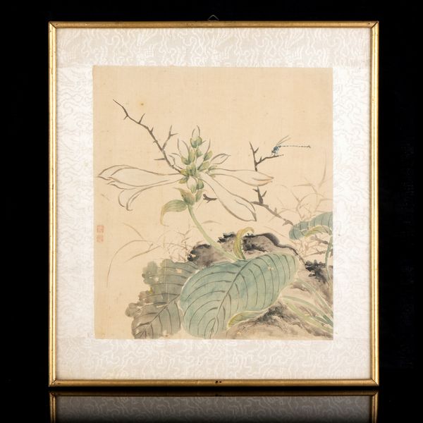 TRE DIPINTI A INCHIOSTRO E COLORI SU SETA CON COMPOSIZIONI FLOREALI  - Asta Arte asiatica e tribale  - Associazione Nazionale - Case d'Asta italiane