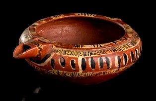 CIOTOLA IN CERAMICA DIPINTA  - Asta Arte asiatica e tribale  - Associazione Nazionale - Case d'Asta italiane