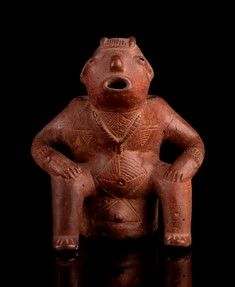 FIGURA IN CERAMICA  - Asta Arte asiatica e tribale  - Associazione Nazionale - Case d'Asta italiane