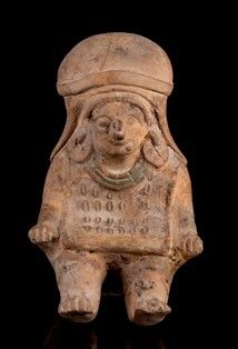 SACERDOTE IN CERAMICA  - Asta Arte asiatica e tribale  - Associazione Nazionale - Case d'Asta italiane