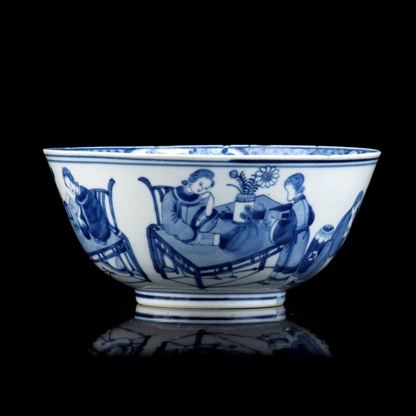 CIOTOLA IN PORCELLANA 'BIANCO E BLU'  - Asta Arte asiatica e tribale  - Associazione Nazionale - Case d'Asta italiane