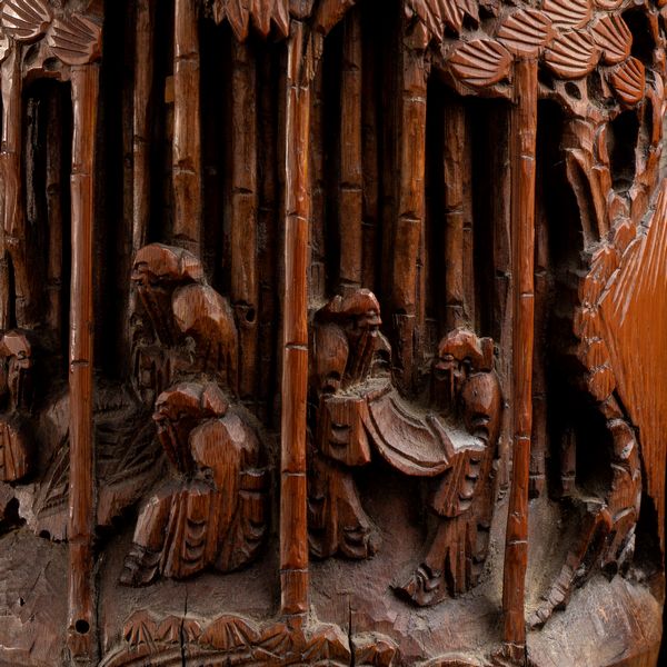 PORTAPENNELLI IN BAMBU', BITONG  - Asta Arte asiatica e tribale  - Associazione Nazionale - Case d'Asta italiane