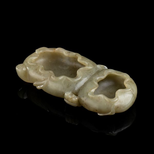 LAVAPENNELLI IN GIADA VERDE CHIARO  - Asta Arte asiatica e tribale  - Associazione Nazionale - Case d'Asta italiane