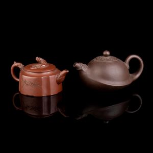 DUE TEIERE IN CERAMICA YIXING  - Asta Arte asiatica e tribale  - Associazione Nazionale - Case d'Asta italiane