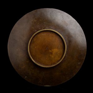 PIATTO IN METALLO CON AGEMINATURE IN ORO E ARGENTO  - Asta Arte asiatica e tribale  - Associazione Nazionale - Case d'Asta italiane