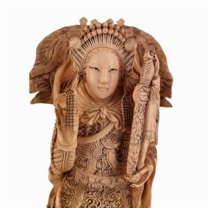 DUE FIGURE DI SOVRANI IN AVORIO  - Asta Arte asiatica e tribale  - Associazione Nazionale - Case d'Asta italiane