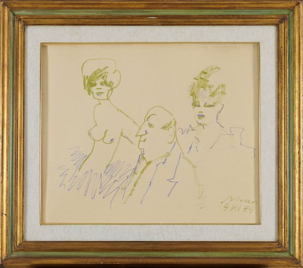 MINO MACCARI : Figure  - Asta Arte Moderna, Contemporanea, '800 e '900 - Associazione Nazionale - Case d'Asta italiane