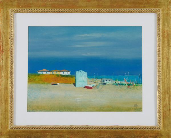 Salvatore Magazzini : Marina toscana  - Asta Arte Moderna, Contemporanea, '800 e '900 - Associazione Nazionale - Case d'Asta italiane