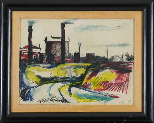 Fernando Farulli : Paesaggio industriale  - Asta Arte Moderna, Contemporanea, '800 e '900 - Associazione Nazionale - Case d'Asta italiane