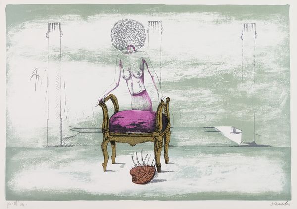 Sergio Vacchi : La piscina di Elena  - Asta Arte Moderna, Contemporanea, '800 e '900 - Associazione Nazionale - Case d'Asta italiane