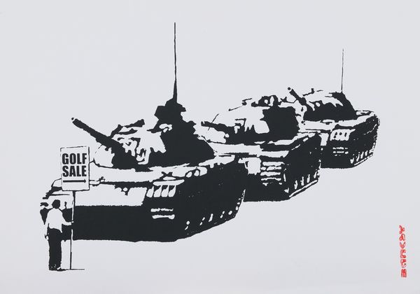 Banksy : Golf Sale  - Asta Arte Moderna, Contemporanea, '800 e '900 - Associazione Nazionale - Case d'Asta italiane