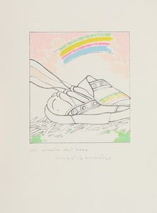 Umberto Buscioni - Scarpina con arcobaleno