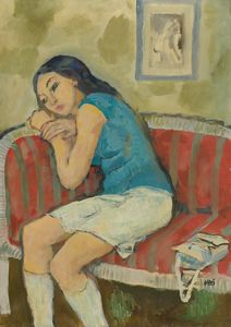 Savinio Labò - Figura sul divano