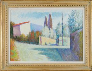 Dino Migliorini - Scorcio di paese