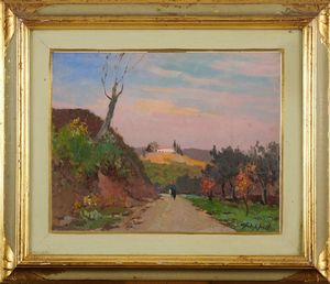 Cafiero Filippelli - Paesaggio con figura