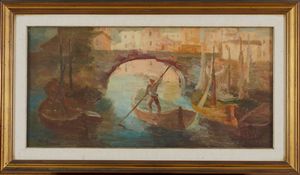 Guido Guidi - Barca con gondoliere