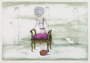 Sergio Vacchi - La piscina di Elena