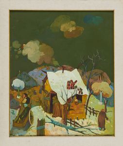 Roberto Fontirossi - Casolare innevato