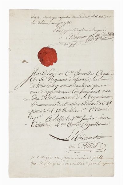 2 lettere dei re di Francia: Louis XIV e Louis XV.  - Asta Libri, autografi e manoscritti - Associazione Nazionale - Case d'Asta italiane