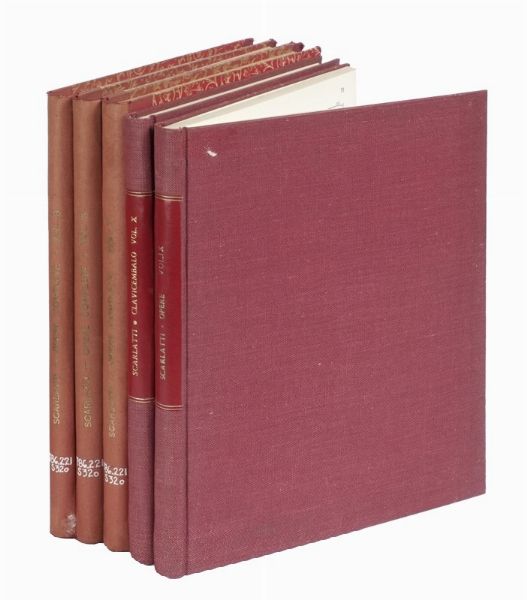 DOMENICO SCARLATTI : Opere complete per clavicembalo. Ricordi, Barenreiter.  - Asta Libri, autografi e manoscritti - Associazione Nazionale - Case d'Asta italiane