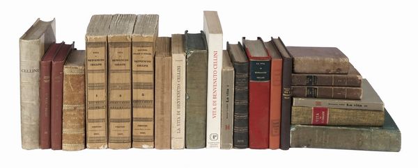Lotto composto di 16 edizioni de La vita di Benvenuto Cellini.  - Asta Libri, autografi e manoscritti - Associazione Nazionale - Case d'Asta italiane