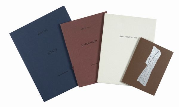 Lotto di 4 libri d'artista.  - Asta Libri, autografi e manoscritti - Associazione Nazionale - Case d'Asta italiane