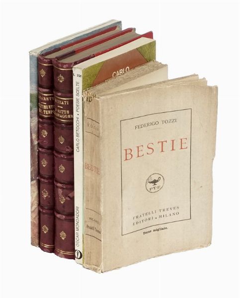 Lotto di 28 opere di letteratura italiana, molte in prima edizione.  - Asta Libri, autografi e manoscritti - Associazione Nazionale - Case d'Asta italiane