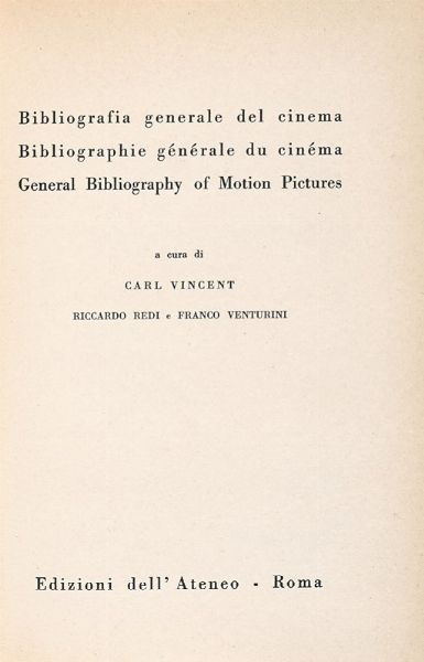 Lotto composto di 13 opere su cinema, danza e teatro.  - Asta Libri, autografi e manoscritti - Associazione Nazionale - Case d'Asta italiane